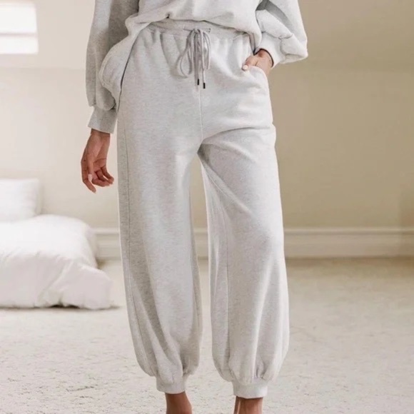 NAP Loungewear Balloon Cotton Sweatpants Black Comfy Joggers Small - Picture 2 of 5